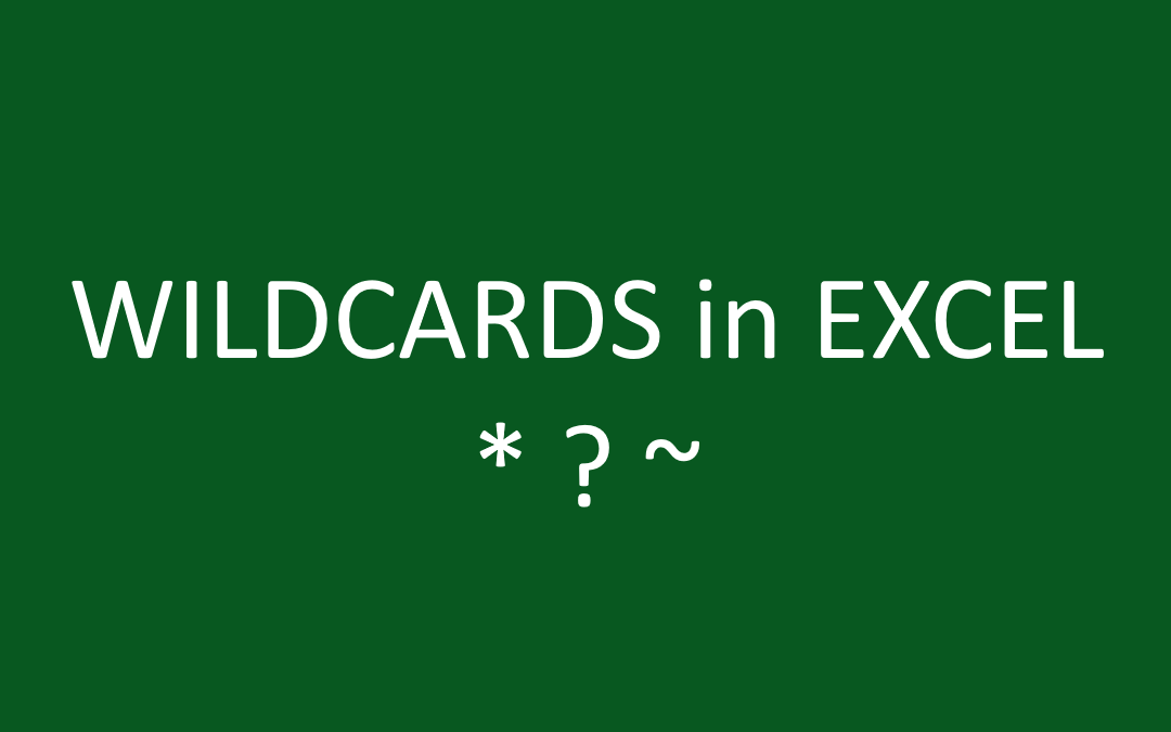 excel for mac find wildcard